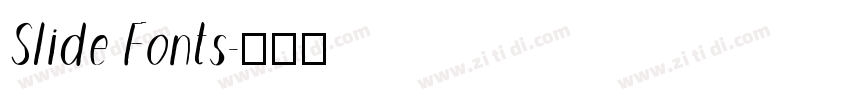Slide Fonts字体转换